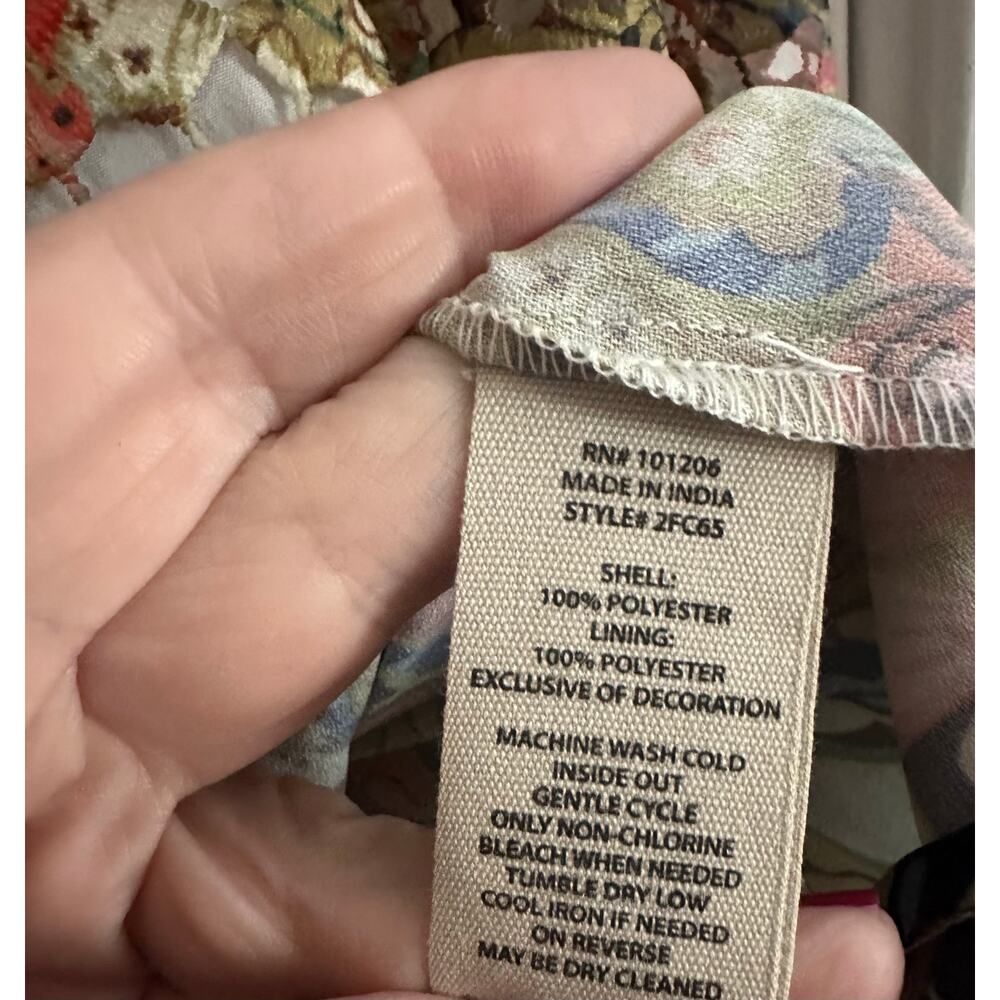 SOFT SURROUNDINGS Ariege Jacket Floral Peplum Lace Romantic Cottagecore - Sz M - Picture 5 of 7